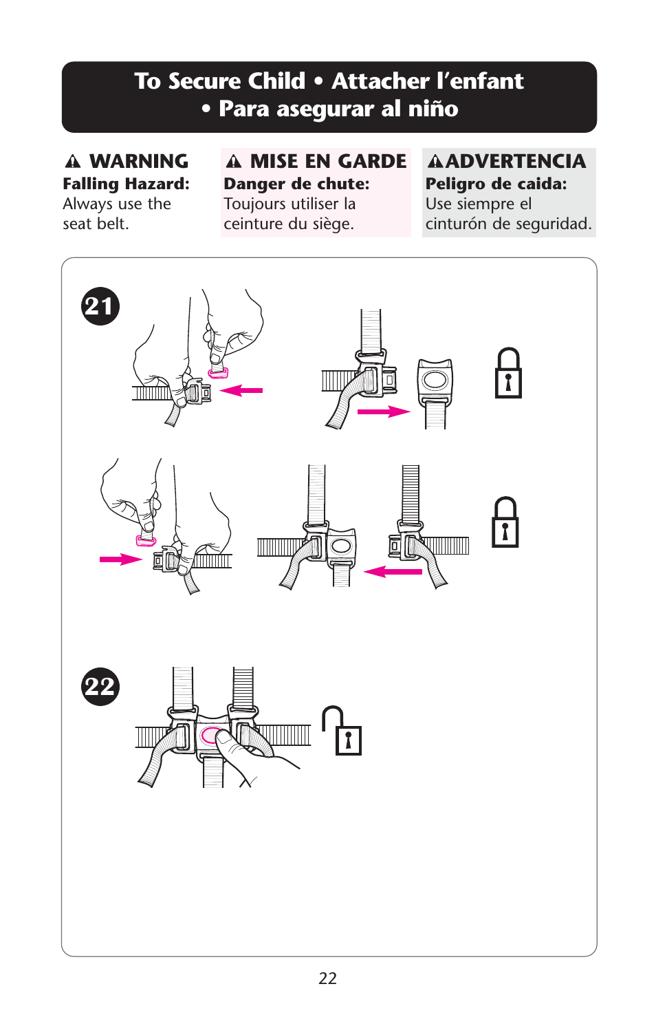 Graco PD107647A User Manual | Page 22 / 52