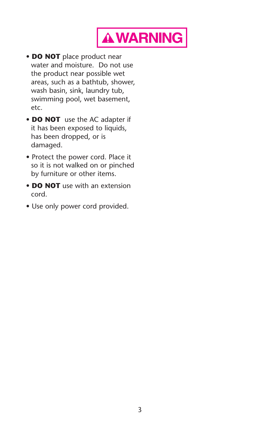 Graco PD107647A User Manual | Page 3 / 52