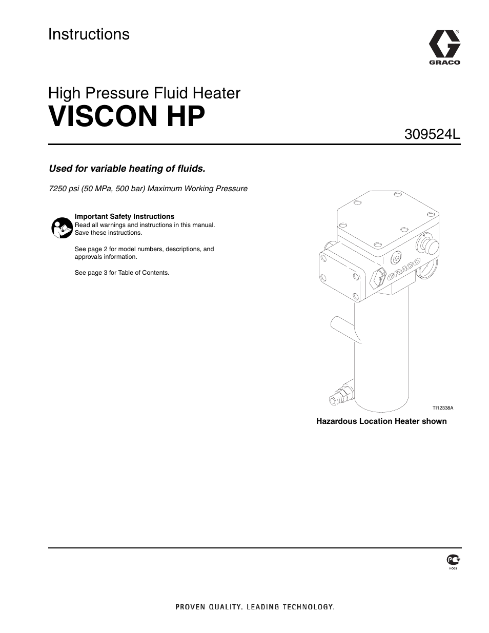 Graco VISCON HP 309524L User Manual | 30 pages