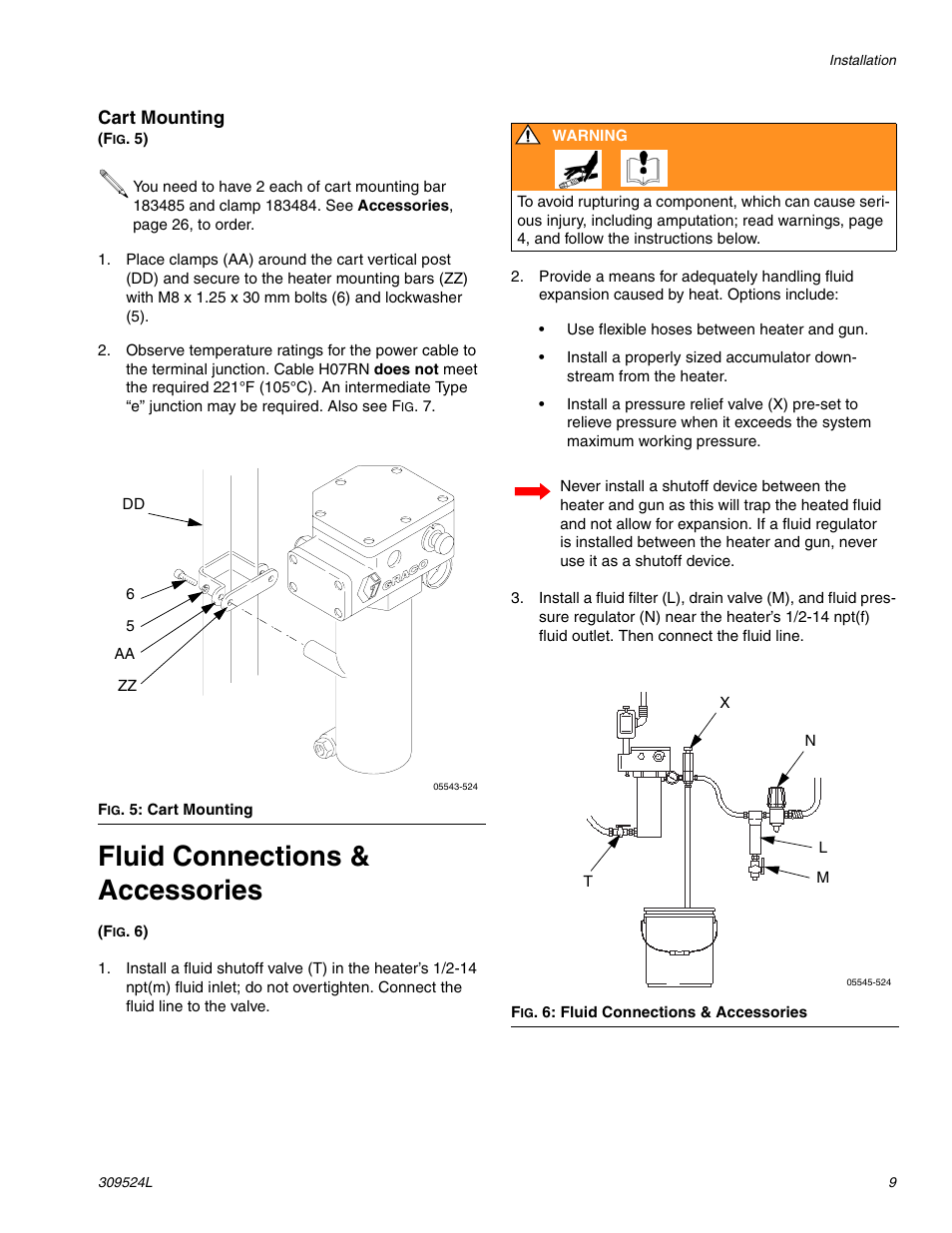 Fluid connections & accessories | Graco VISCON HP 309524L User Manual | Page 9 / 30