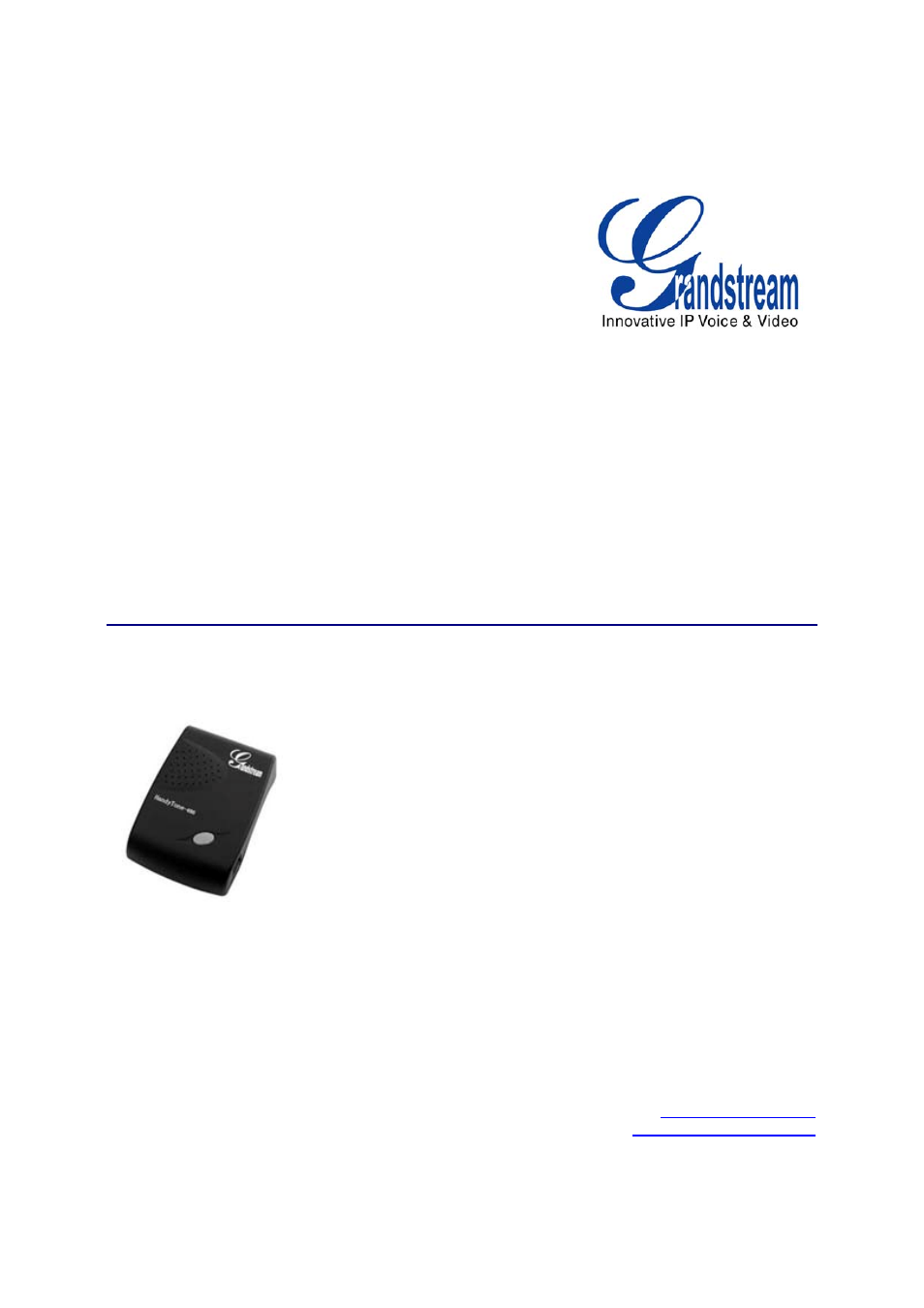 Grandstream Networks HT-286 User Manual | 28 pages