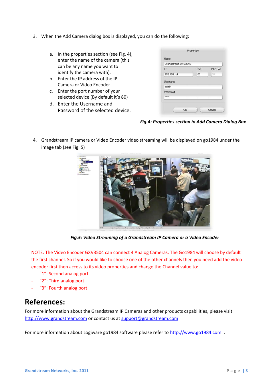 References | Grandstream Networks GXV350X User Manual | Page 4 / 4