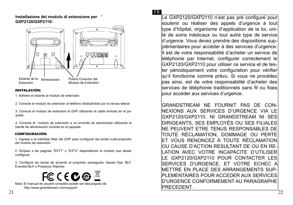 Grandstream Networks GXP2110 User Manual | Page 13 / 27