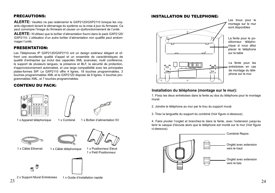 Grandstream Networks GXP2110 User Manual | Page 14 / 27