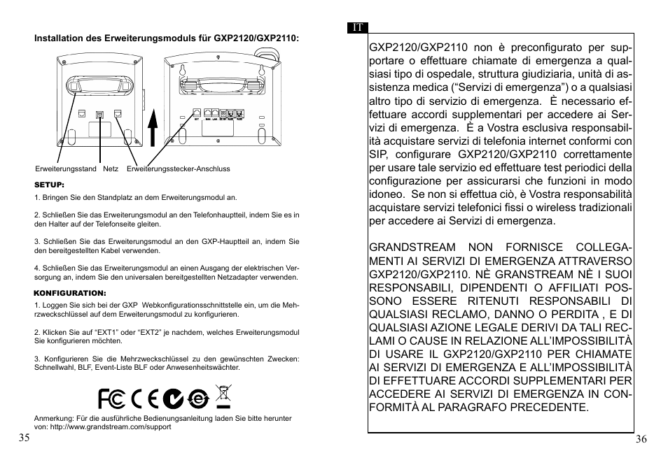 Grandstream Networks GXP2110 User Manual | Page 20 / 27