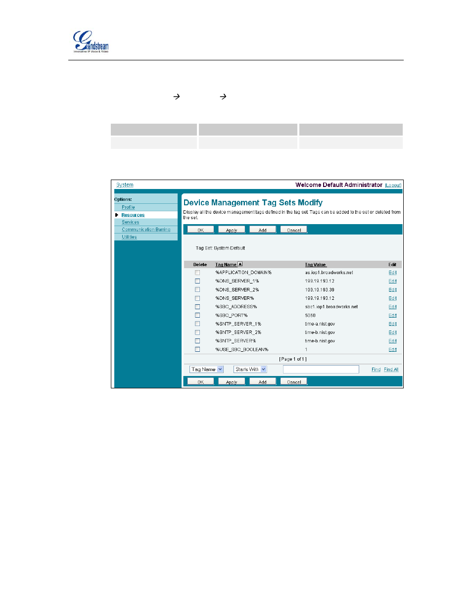 Figure 2 system default tag settings | Grandstream Networks GXP14XX User Manual | Page 23 / 45