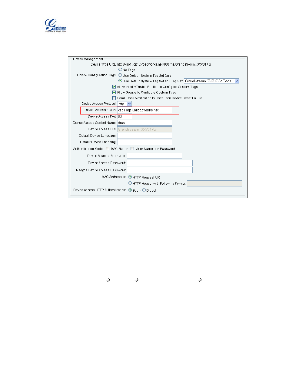 Figure 5 device management options settings | Grandstream Networks GXP14XX User Manual | Page 28 / 45