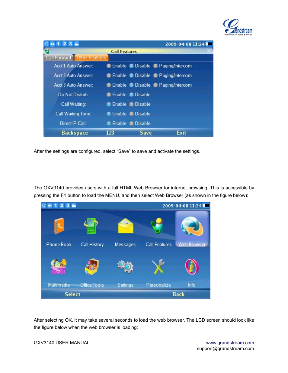 Multimedia | Grandstream Networks GXV3140 User Manual | Page 48 / 81