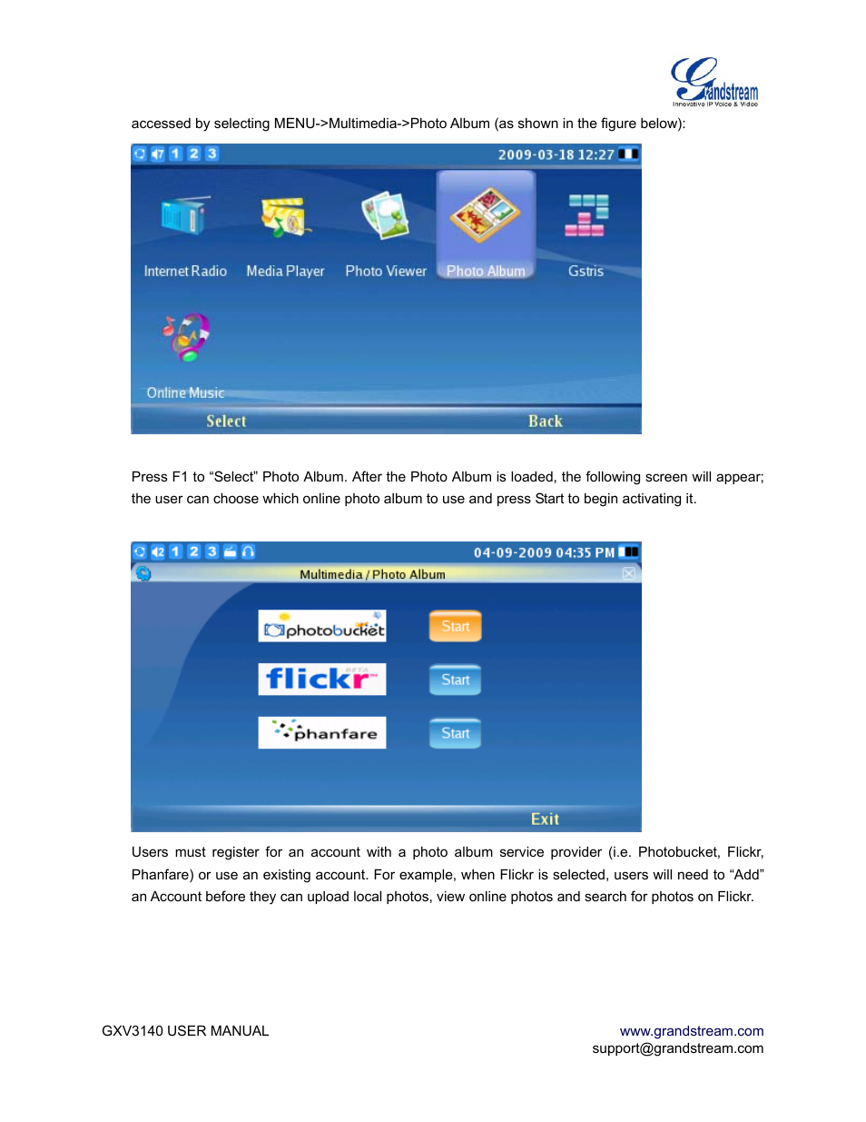 Grandstream Networks GXV3140 User Manual | Page 55 / 81