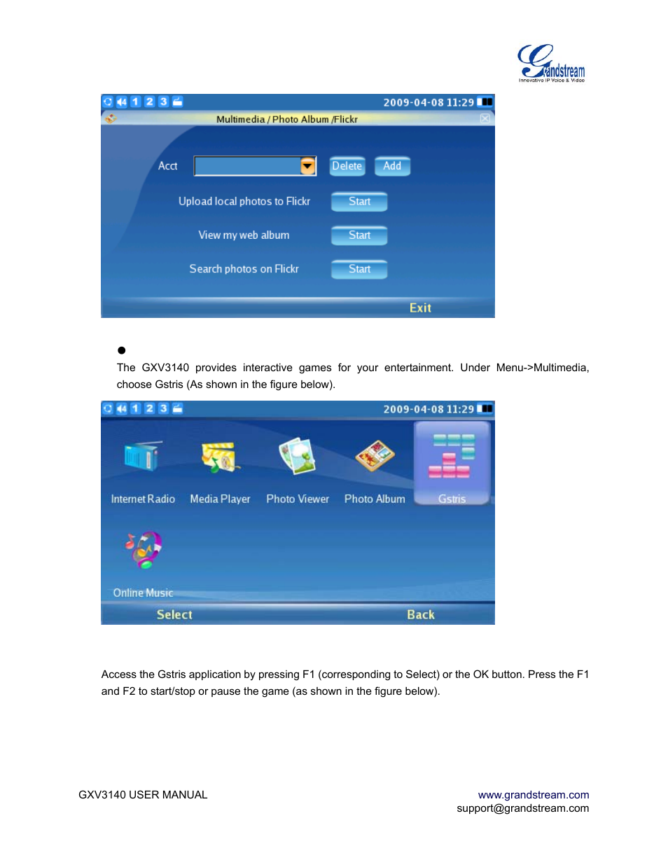 Grandstream Networks GXV3140 User Manual | Page 56 / 81