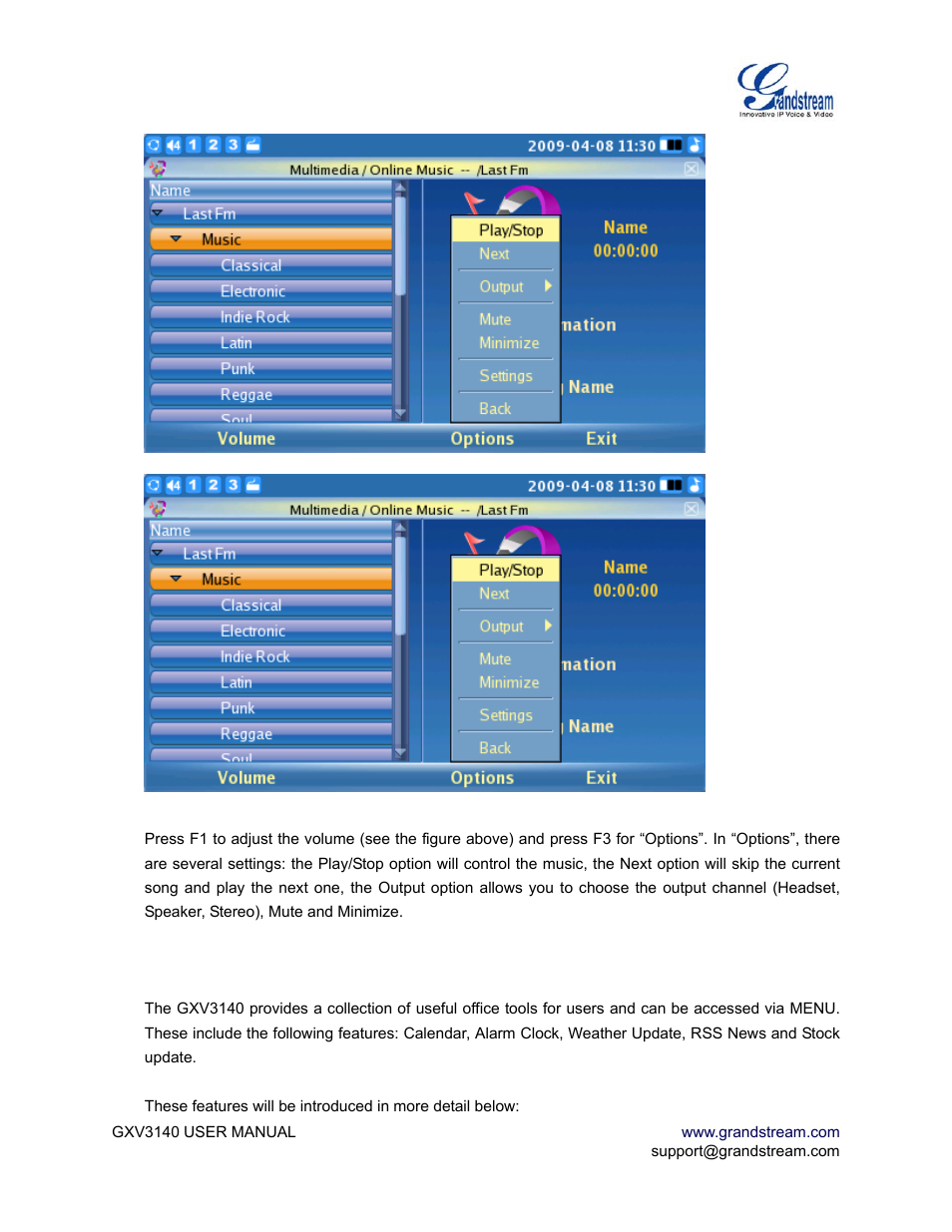 Grandstream Networks GXV3140 User Manual | Page 58 / 81