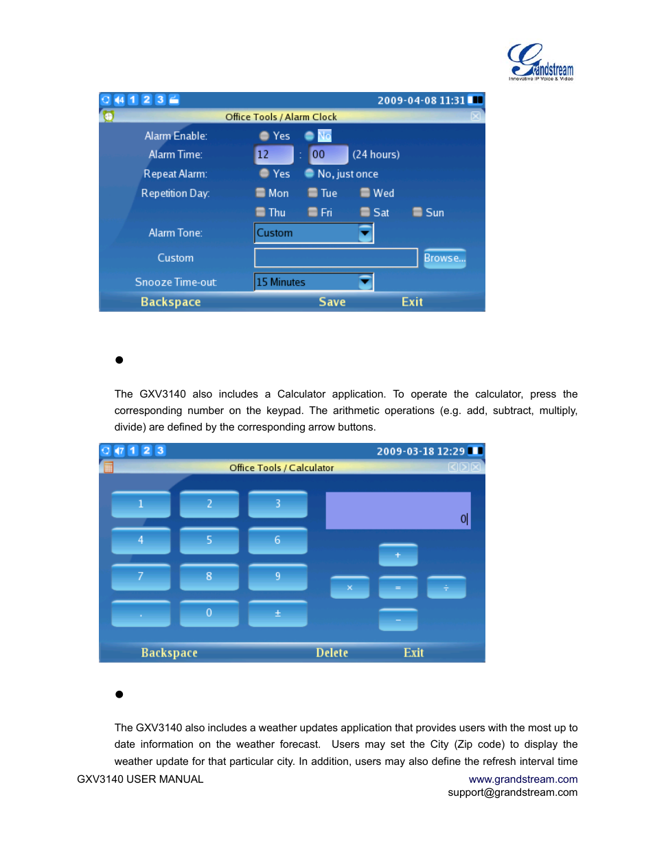 Grandstream Networks GXV3140 User Manual | Page 60 / 81