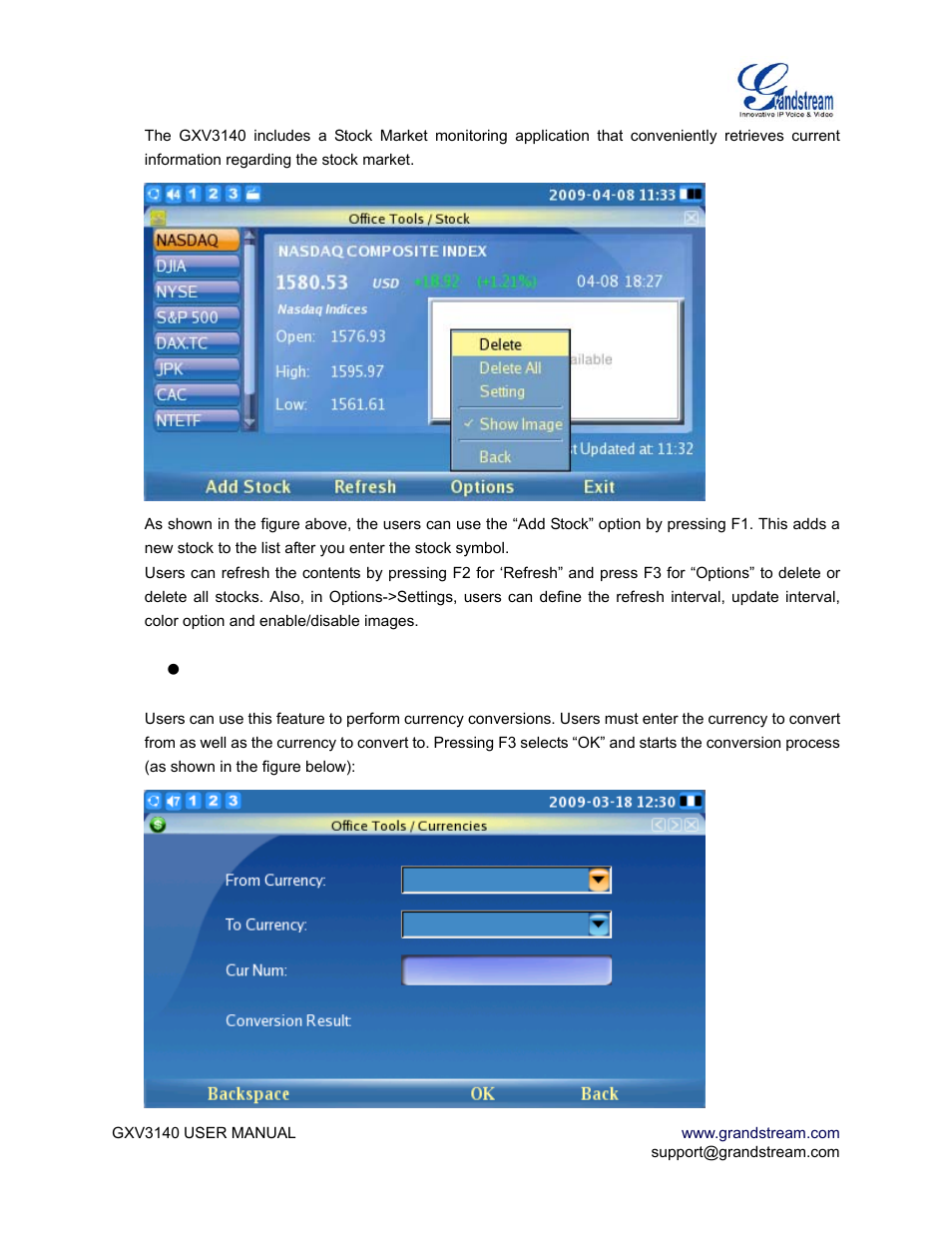 Grandstream Networks GXV3140 User Manual | Page 64 / 81