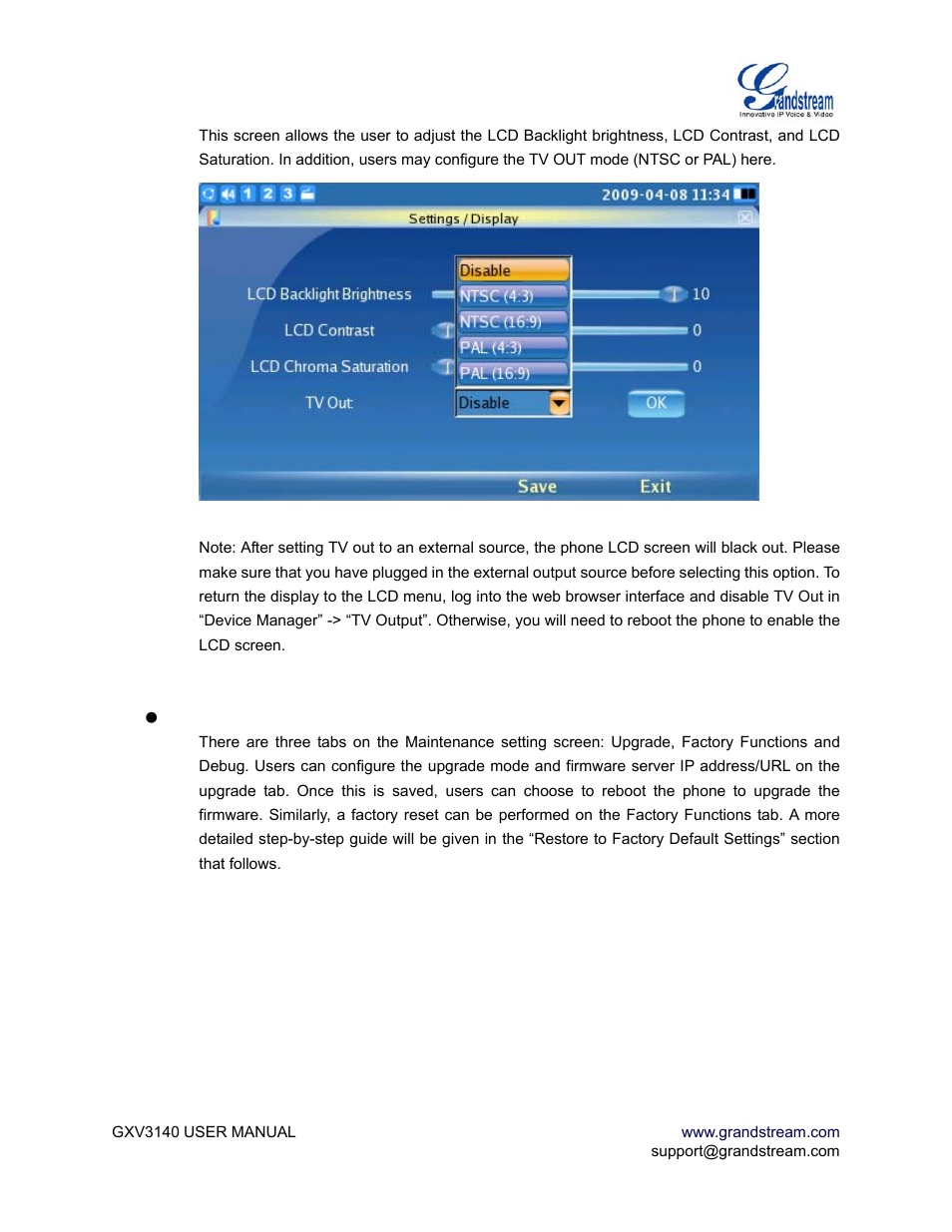 Grandstream Networks GXV3140 User Manual | Page 67 / 81