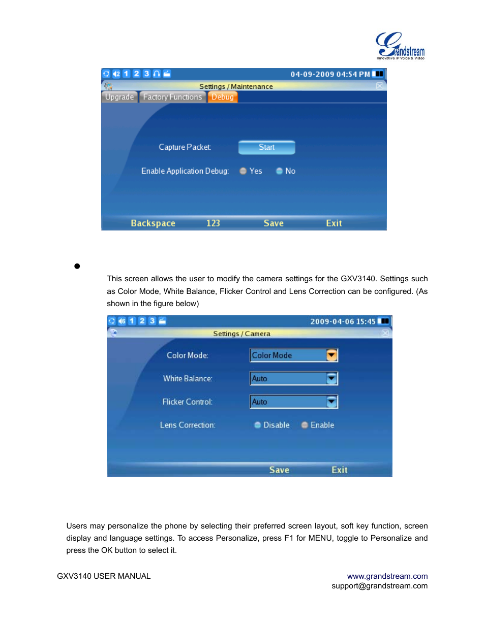 Grandstream Networks GXV3140 User Manual | Page 69 / 81