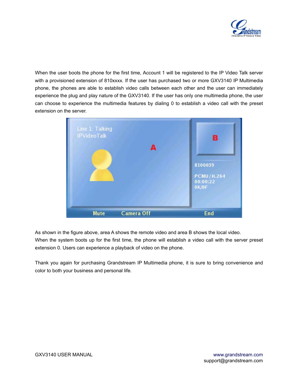 Experiencing the gxv3140 multimedia phone | Grandstream Networks GXV3140 User Manual | Page 81 / 81