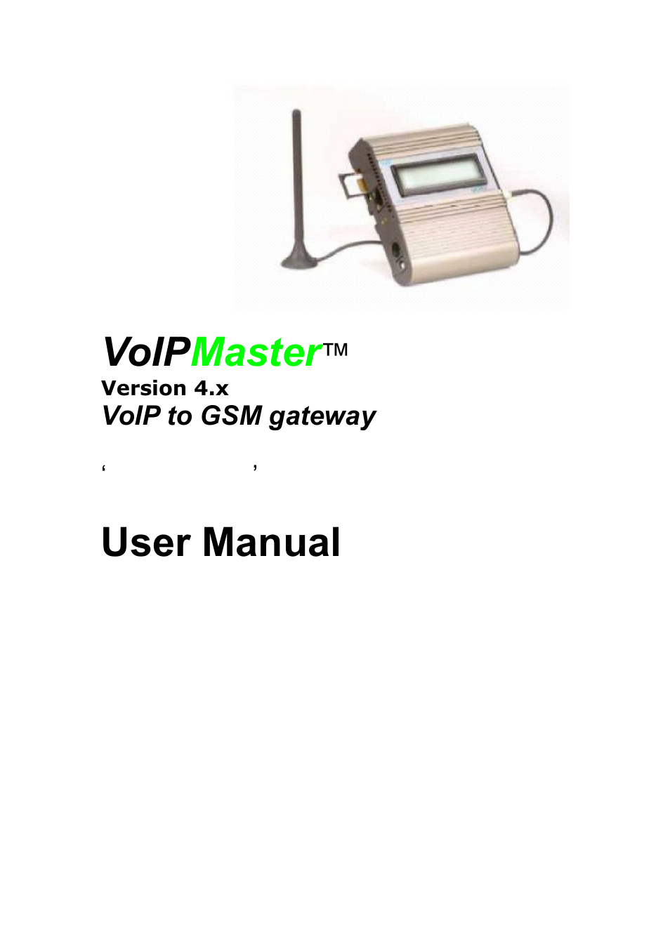 Grandstream Networks GSM gateway User Manual | 42 pages