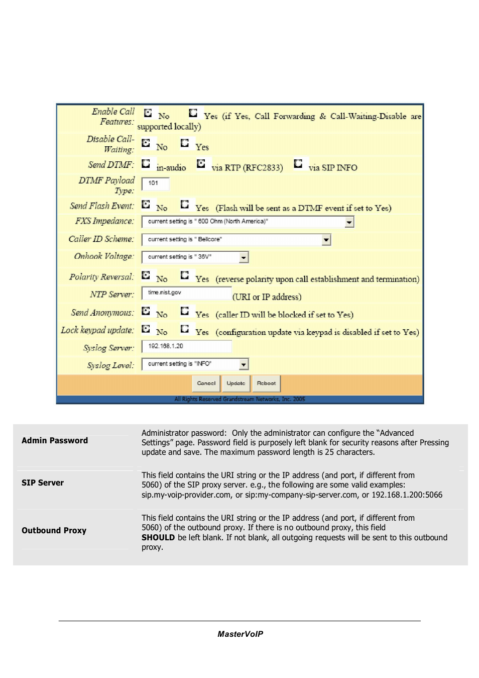 Grandstream Networks GSM gateway User Manual | Page 21 / 42