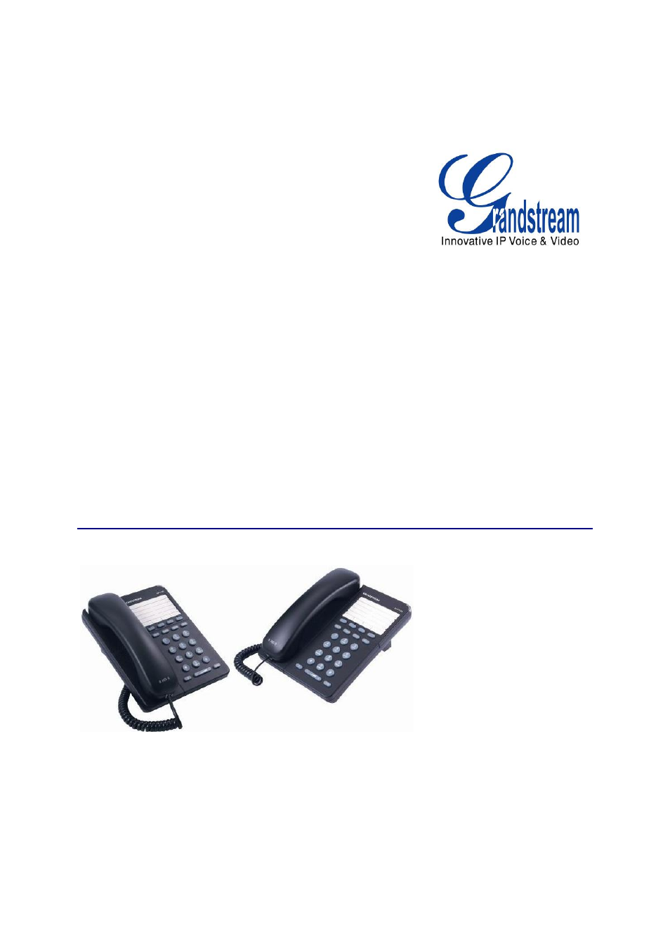Grandstream Networks GXP1100/1105 User Manual | 30 pages