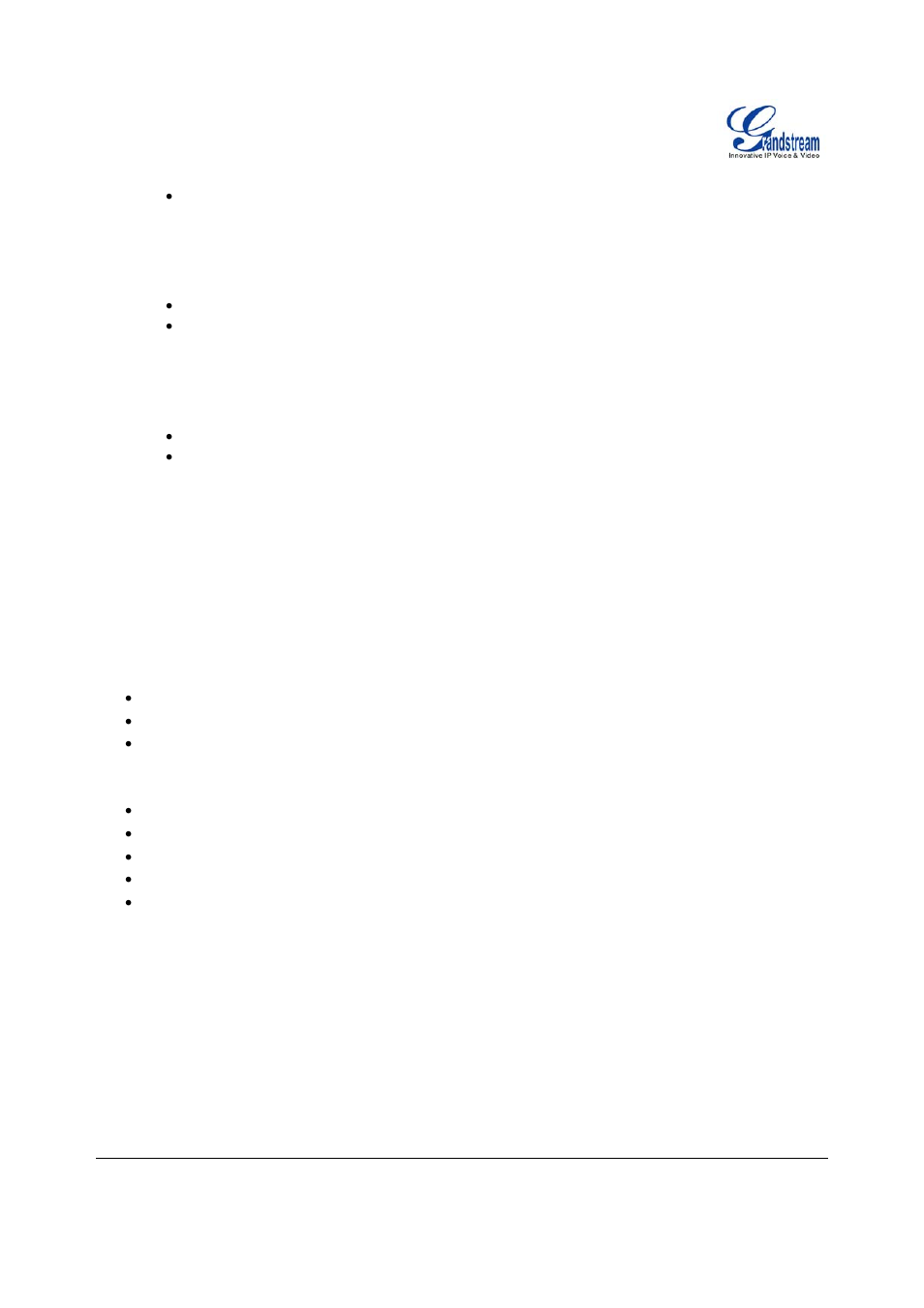Grandstream Networks GXP1100/1105 User Manual | Page 10 / 30