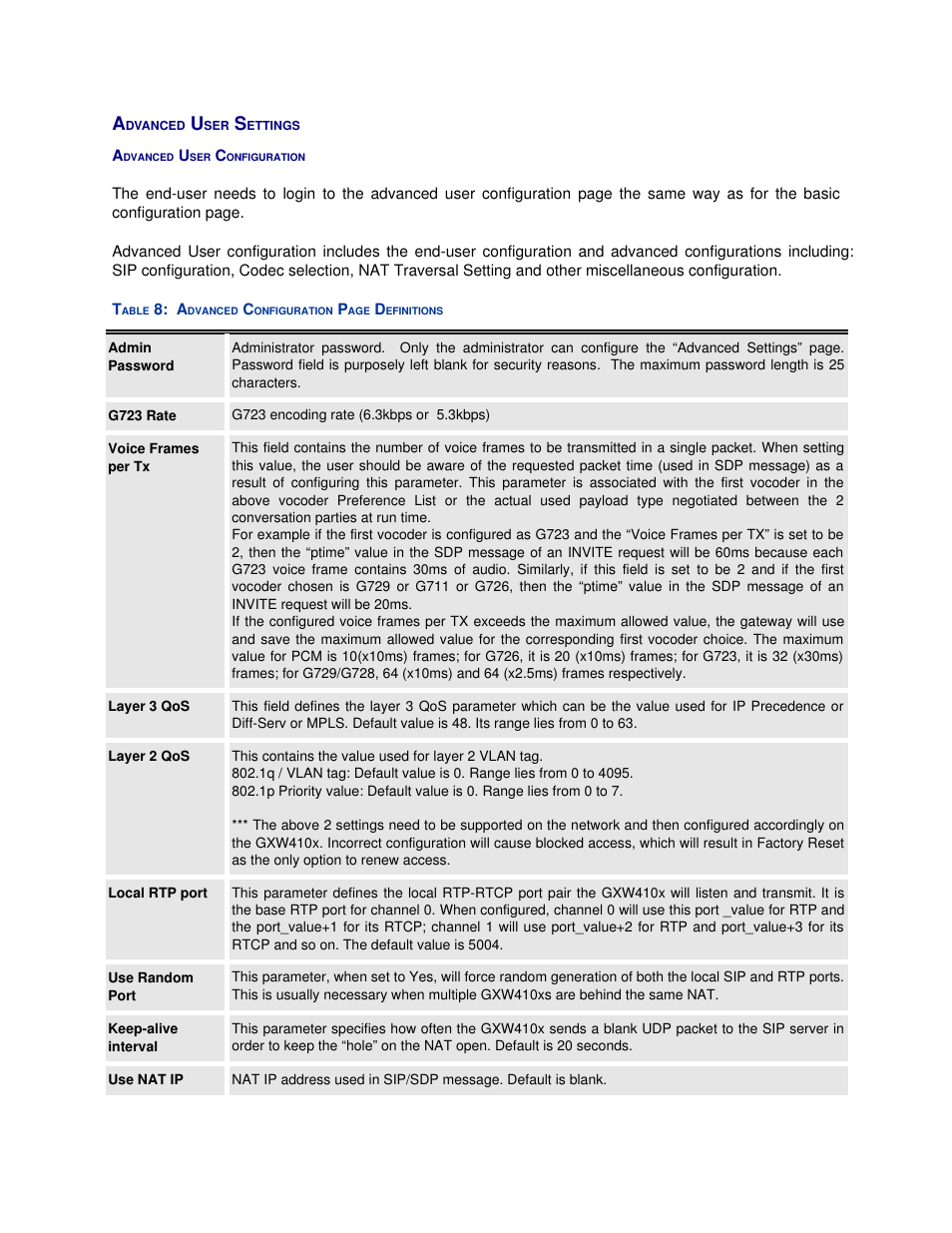 Grandstream Networks GXW410X User Manual | Page 17 / 36