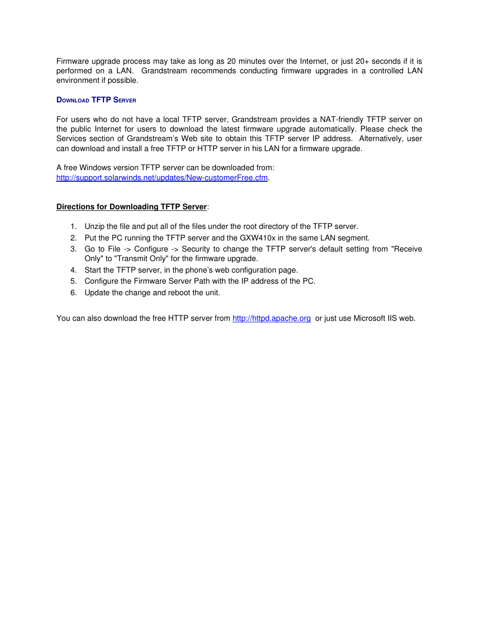 Grandstream Networks GXW410X User Manual | Page 32 / 36