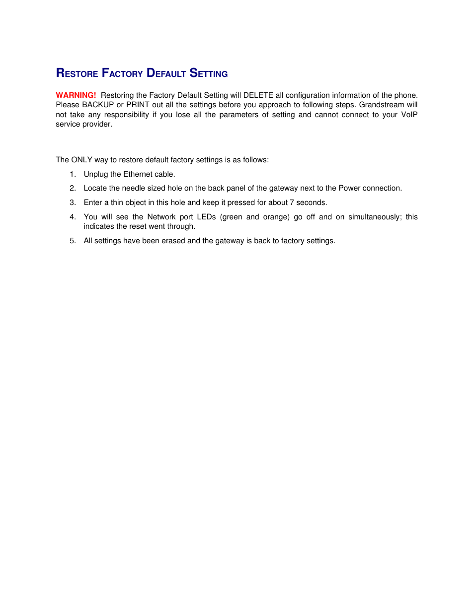 Grandstream Networks GXW410X User Manual | Page 33 / 36