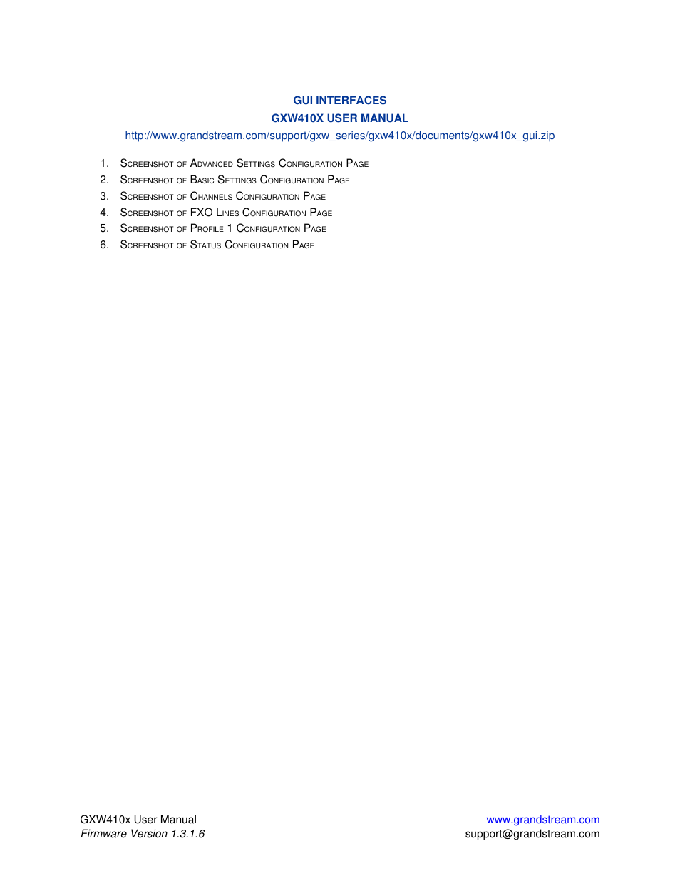Grandstream Networks GXW410X User Manual | Page 4 / 36