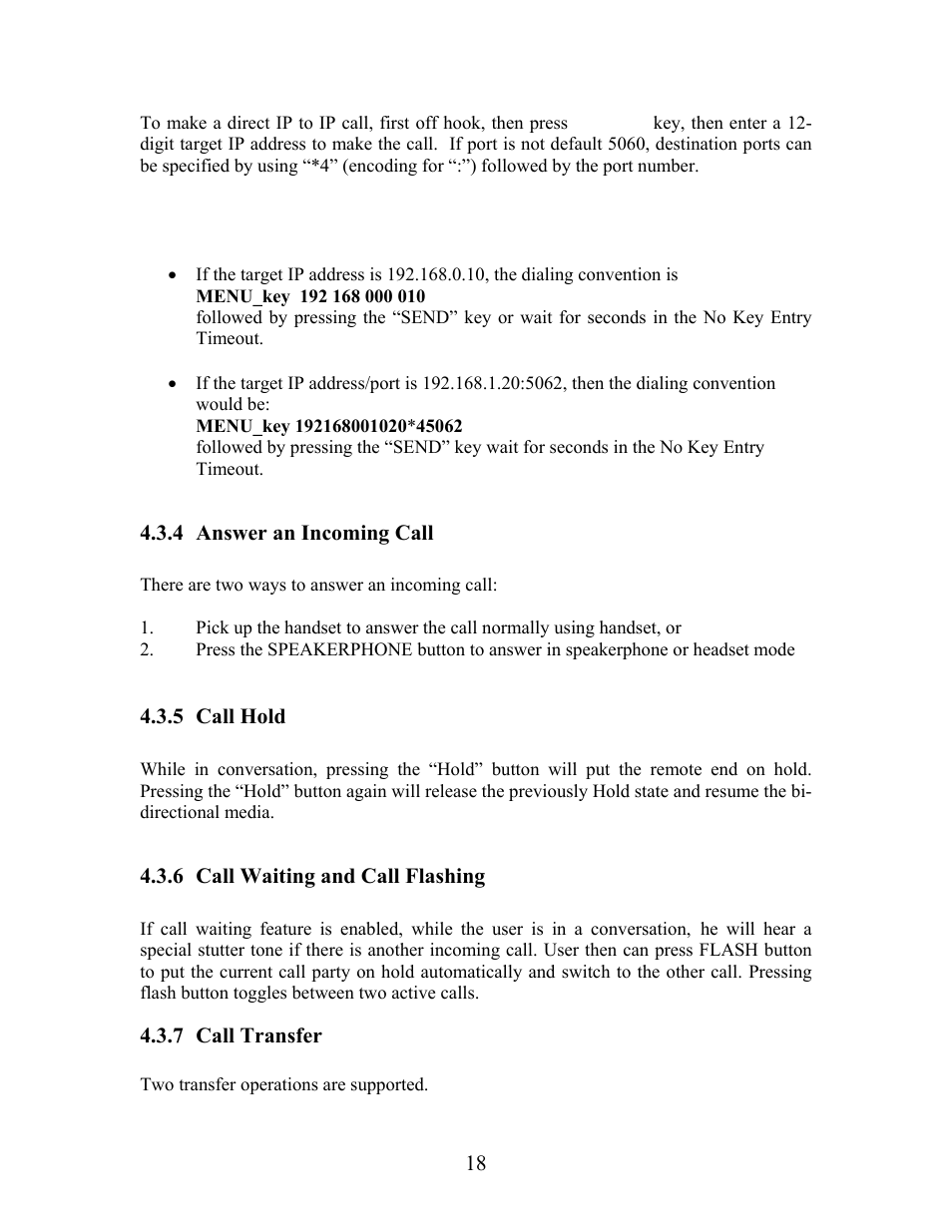 Grandstream Networks Grandstream BudgeTone 200 User Manual | Page 18 / 54