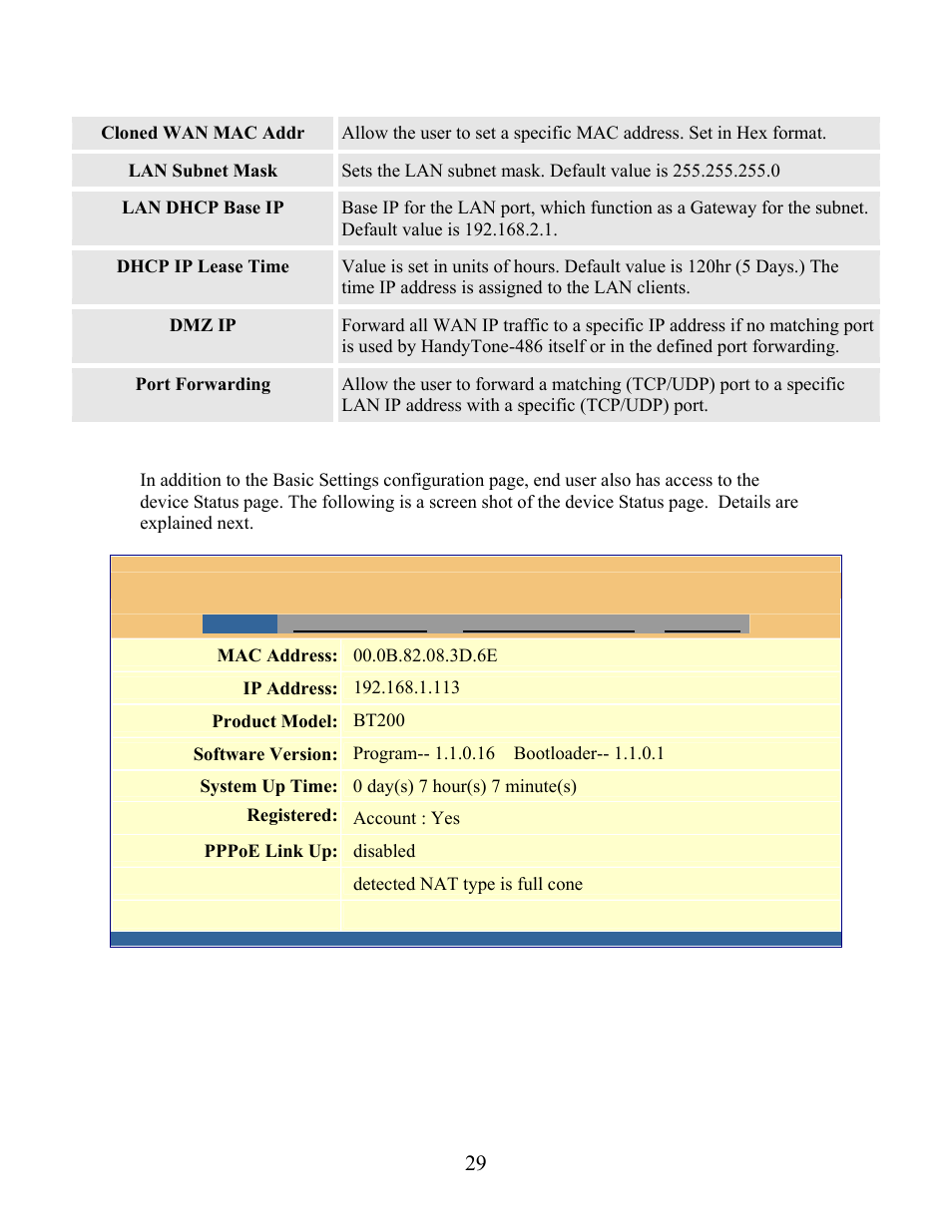 Grandstream Networks Grandstream BudgeTone 200 User Manual | Page 29 / 54