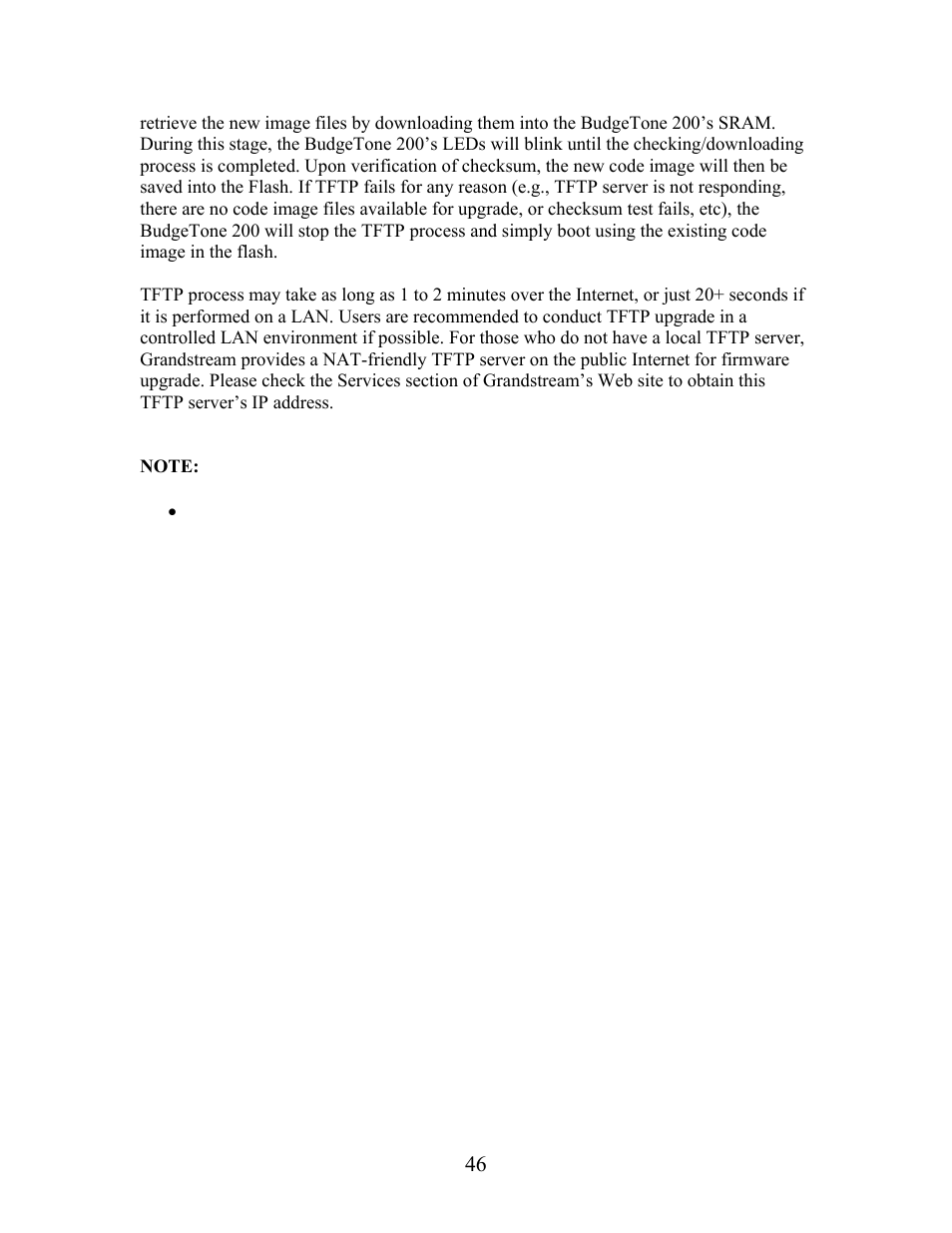 Grandstream Networks Grandstream BudgeTone 200 User Manual | Page 46 / 54