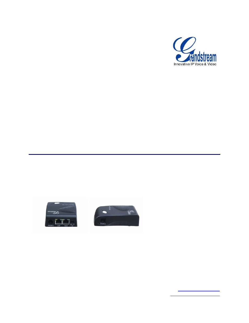 Grandstream Networks HT496 User Manual | 29 pages