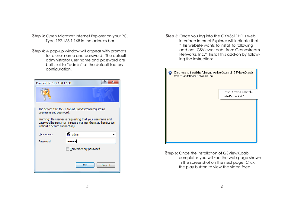 Grandstream Networks GXV 3611HD User Manual | Page 4 / 15