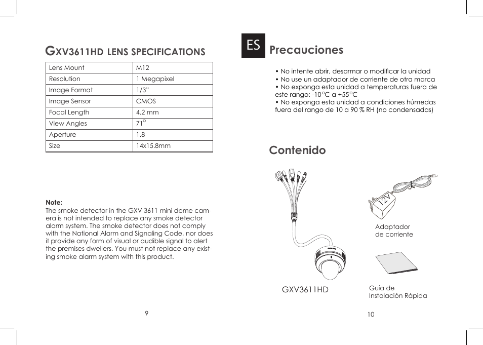 Grandstream Networks GXV 3611HD User Manual | Page 6 / 15