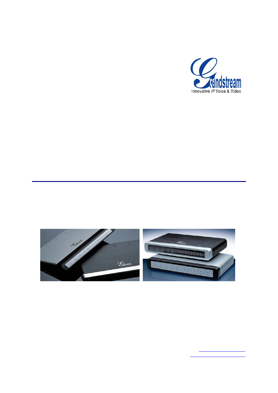 Grandstream Networks GXW400x User Manual | 39 pages