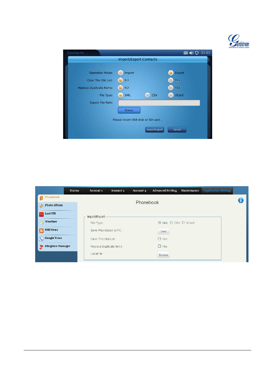 Grandstream Networks IP MULTIMEDIA PHONE GXV3175 User Manual | Page 7 / 12