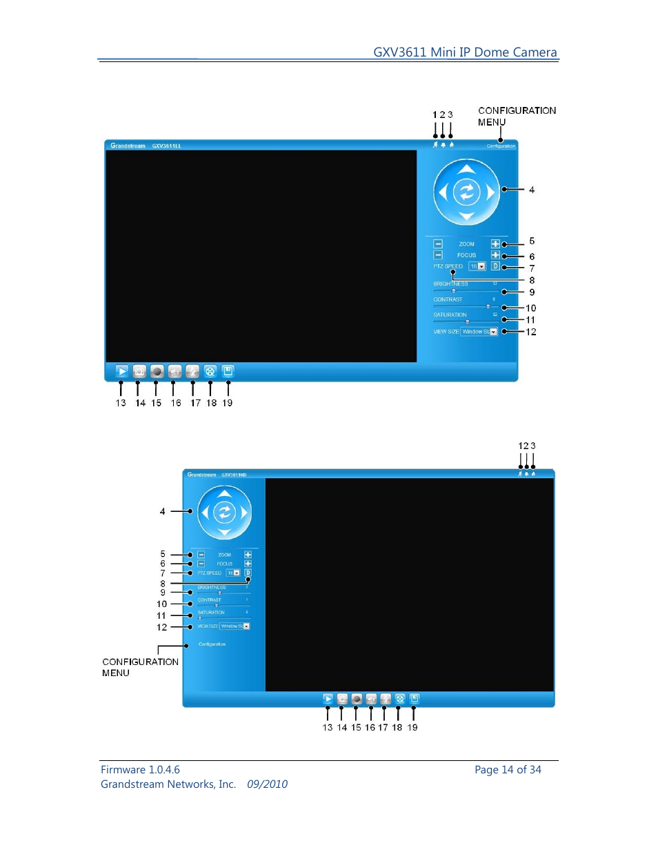 Grandstream Networks GXV3611 User Manual | Page 14 / 34