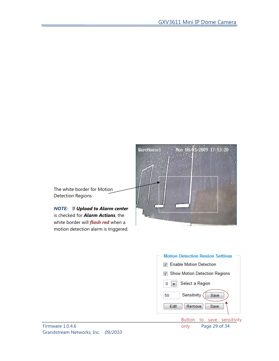 Grandstream Networks GXV3611 User Manual | Page 29 / 34