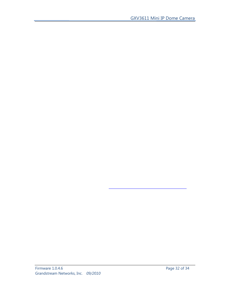 Grandstream Networks GXV3611 User Manual | Page 32 / 34