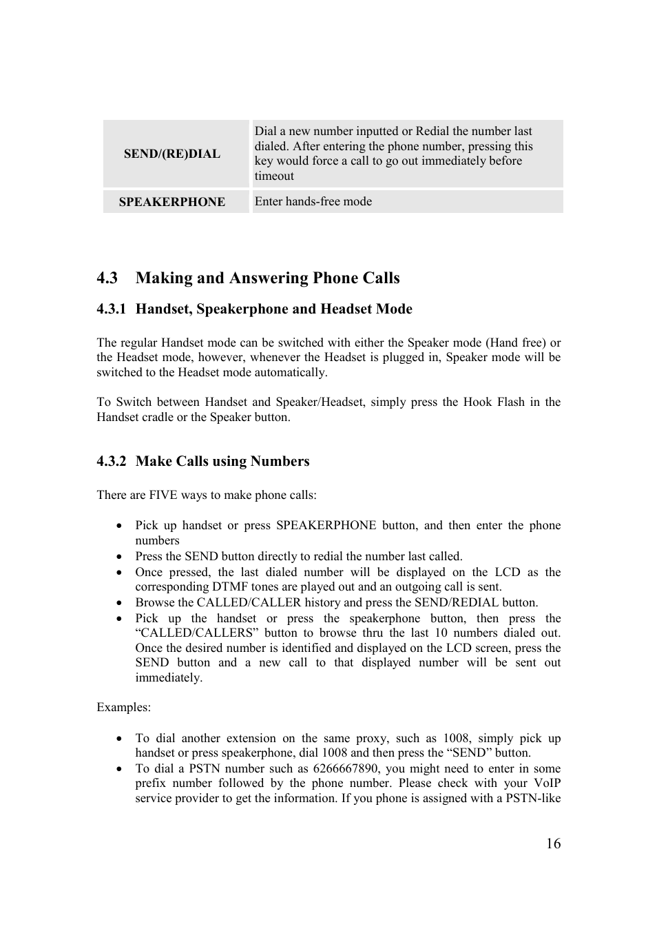 3 making and answering phone calls | Grandstream Networks 200 Series User Manual | Page 16 / 53