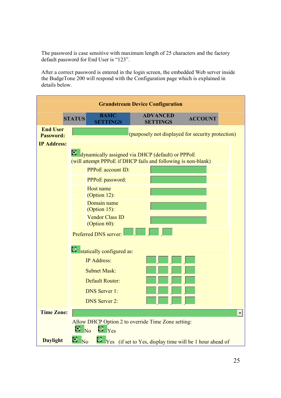 Grandstream Networks 200 Series User Manual | Page 25 / 53