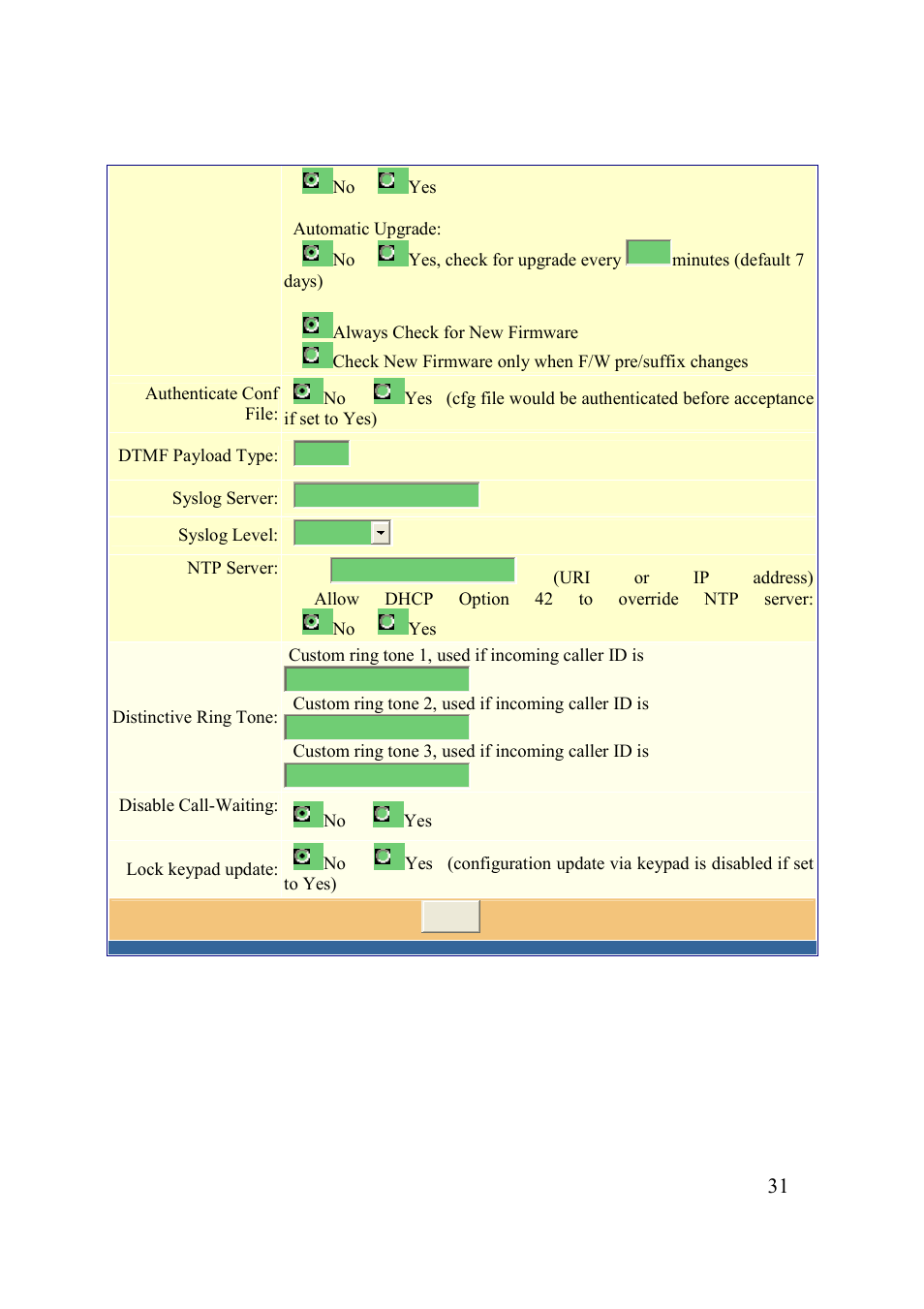 Grandstream Networks 200 Series User Manual | Page 31 / 53