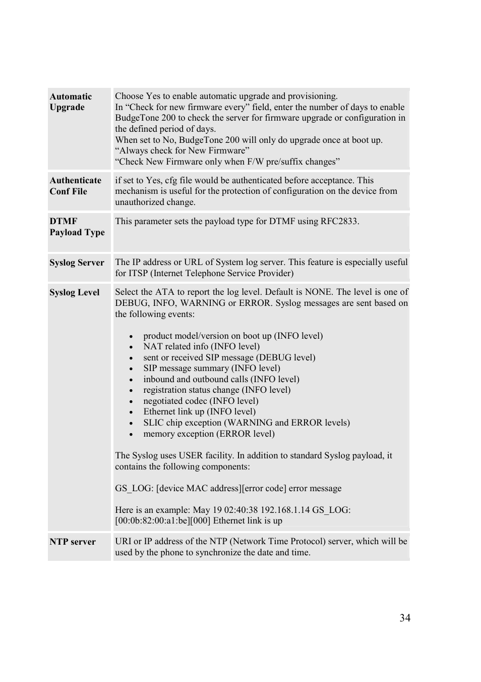 Grandstream Networks 200 Series User Manual | Page 34 / 53