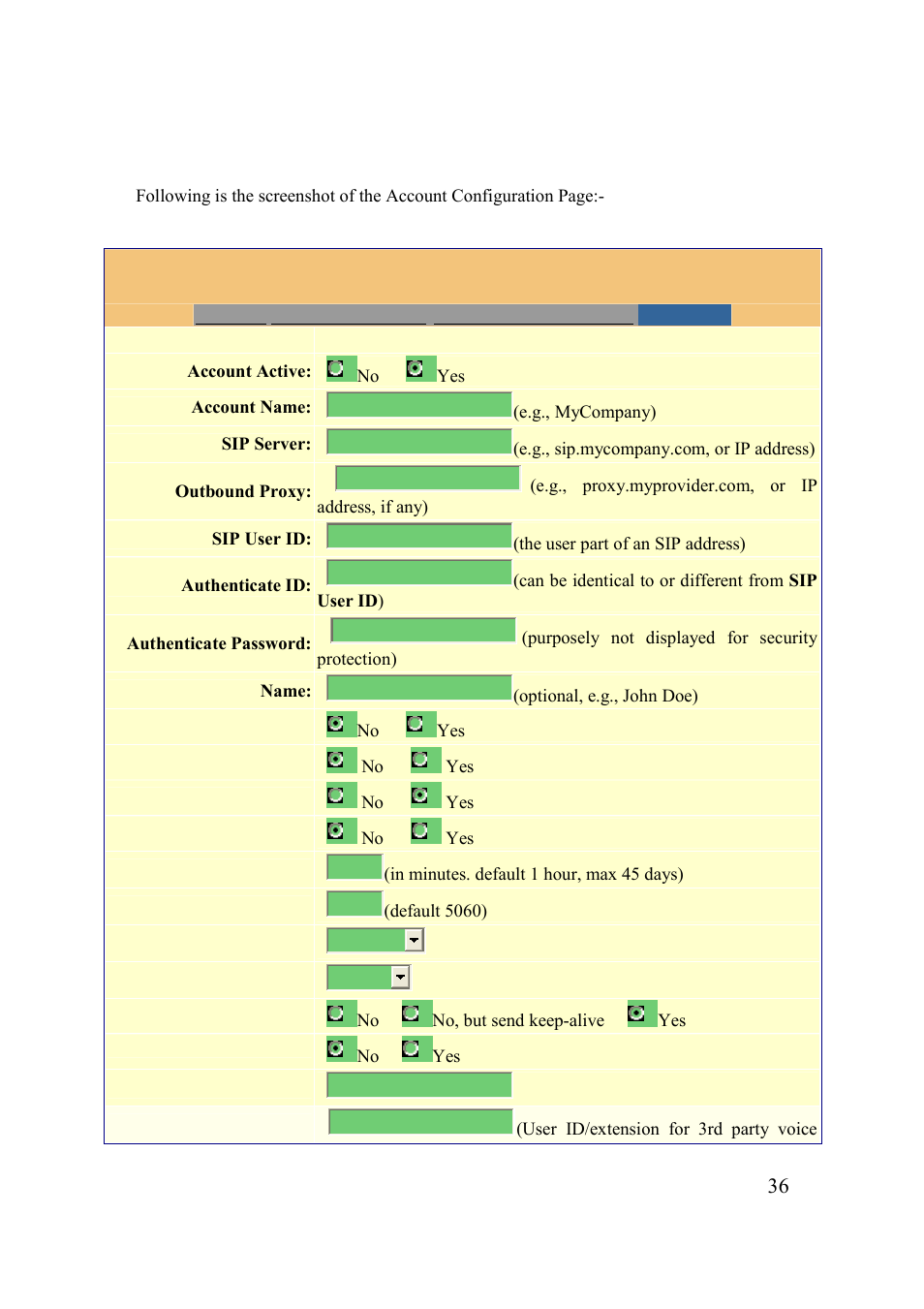 Grandstream Networks 200 Series User Manual | Page 36 / 53