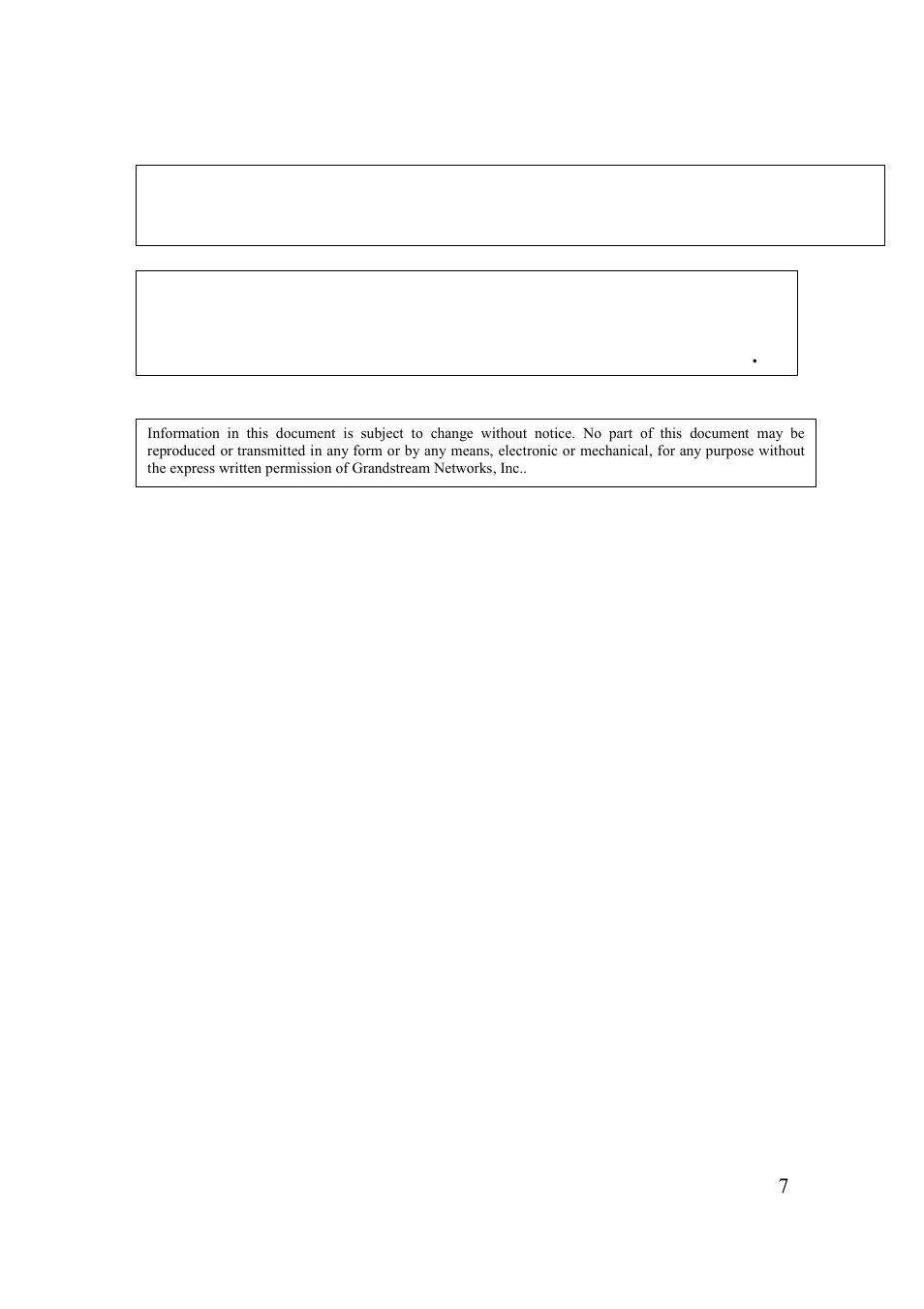 Grandstream Networks 200 Series User Manual | Page 7 / 53