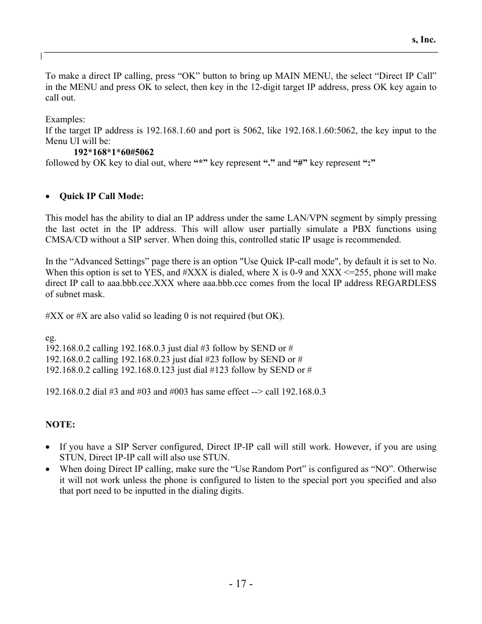 Grandstream Networks GXV-3000 User Manual | Page 17 / 62