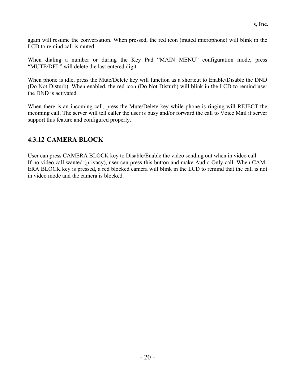 Grandstream Networks GXV-3000 User Manual | Page 20 / 62