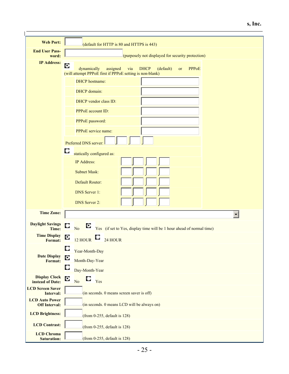 Grandstream Networks GXV-3000 User Manual | Page 25 / 62