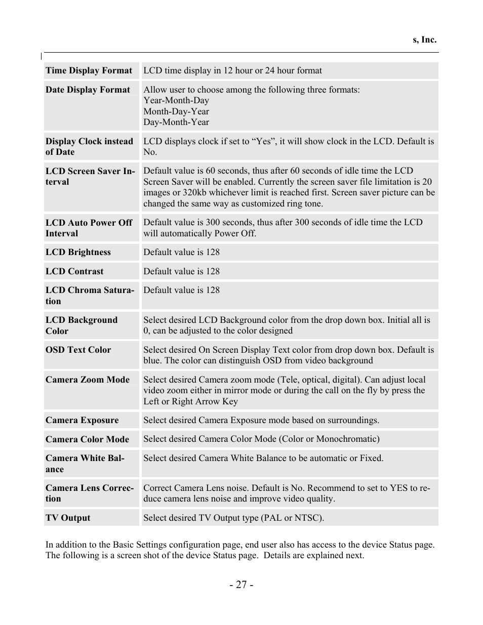Grandstream Networks GXV-3000 User Manual | Page 27 / 62