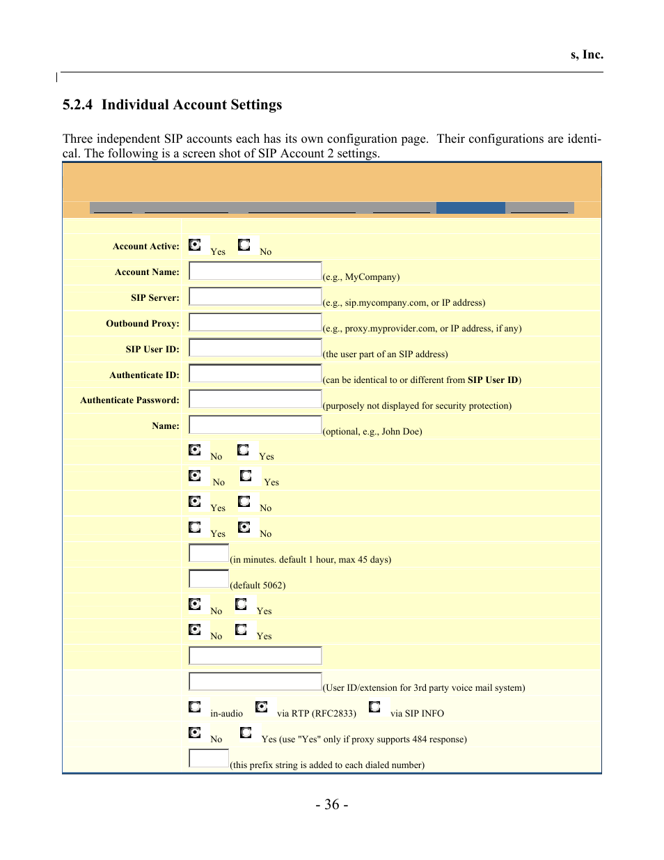 Grandstream Networks GXV-3000 User Manual | Page 36 / 62